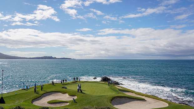 The seventh hole at Pebble Beach.